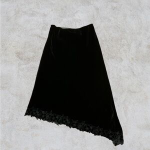 SOLD Silkland Asymmetrical hem Skirt 75% Silk